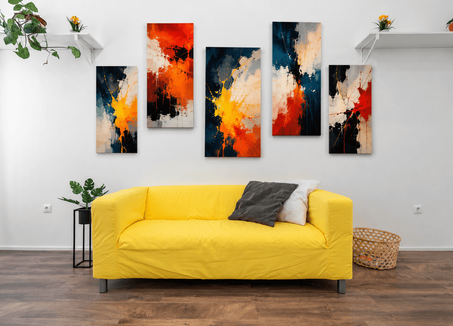 Frame Craft 30×50cm wood photo print displayed on a wall