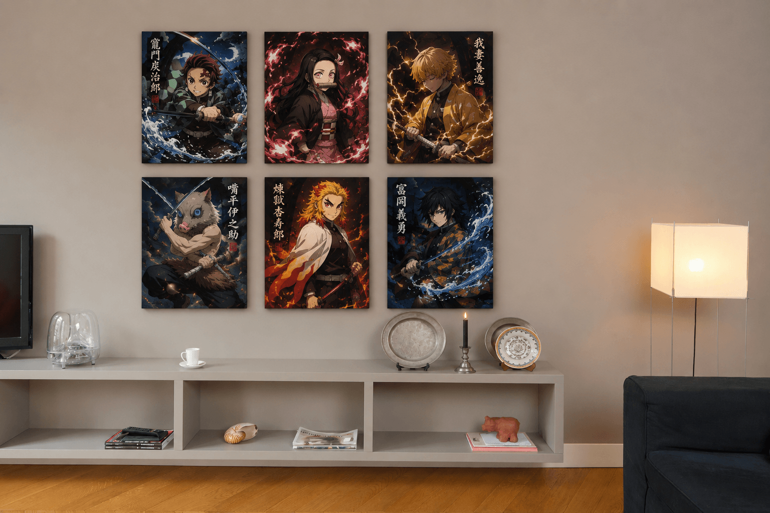Frame Craft 35×45cm wood photo print displayed on a wall