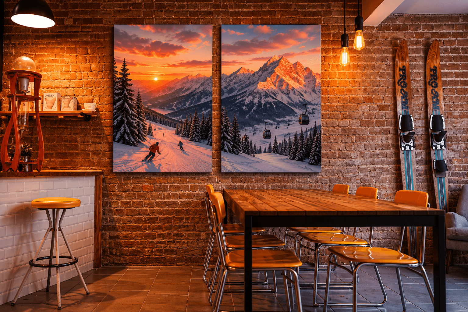 Frame Craft 60×80cm wood photo print displayed on a wall