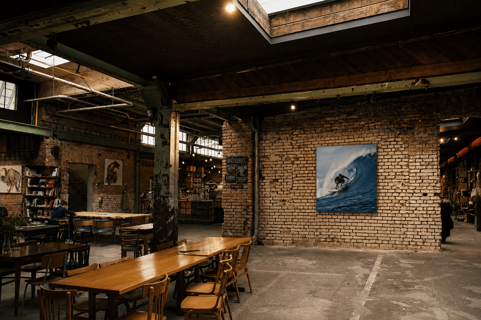 Frame Craft 70×70cm wood photo print displayed on a wall