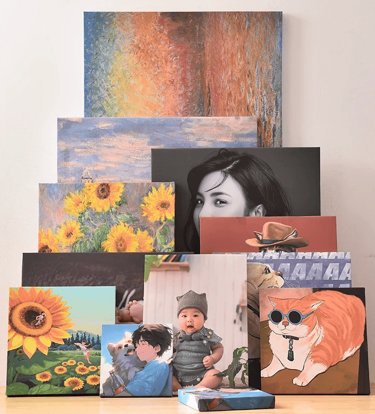 Photograph printed on a solid wood panel